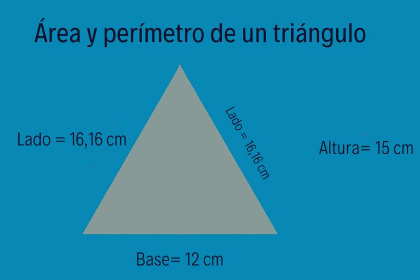 calcular area triangulo
